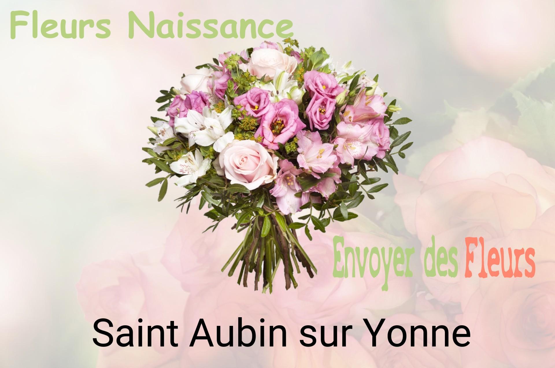 Bouquet de fleurs de naissance livré à Saint-Aubin-sur-Yonne