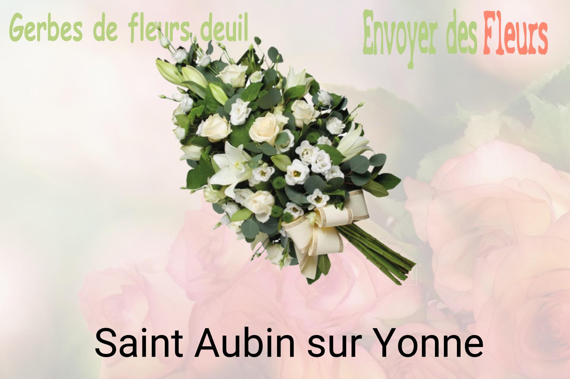 Gerbe de fleurs de deuil livrée à Saint-Aubin-sur-Yonne
